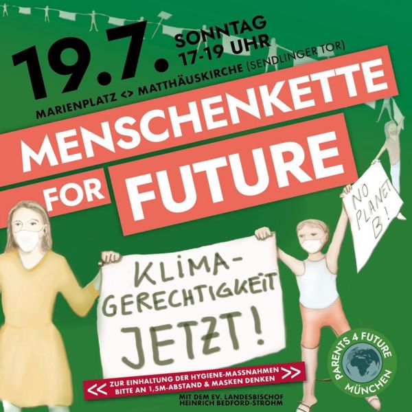 Menschenkette fürs Klima 19.7.2020